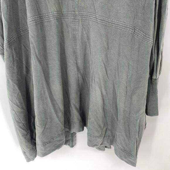 Athleta Mantra Yoga Wrap Oversized Hooded Cardigan Gray Women's Size XS - Picture 7 of 9